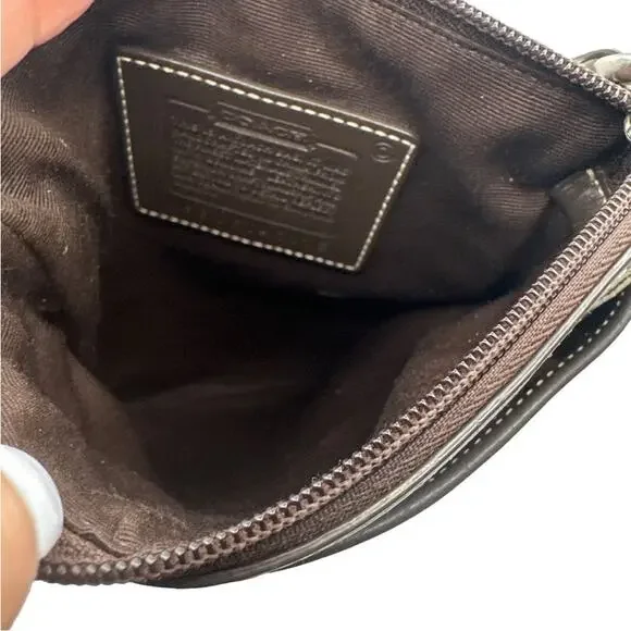 COACH Brown Signature Canvas Crossbody - Picture 5 of 9